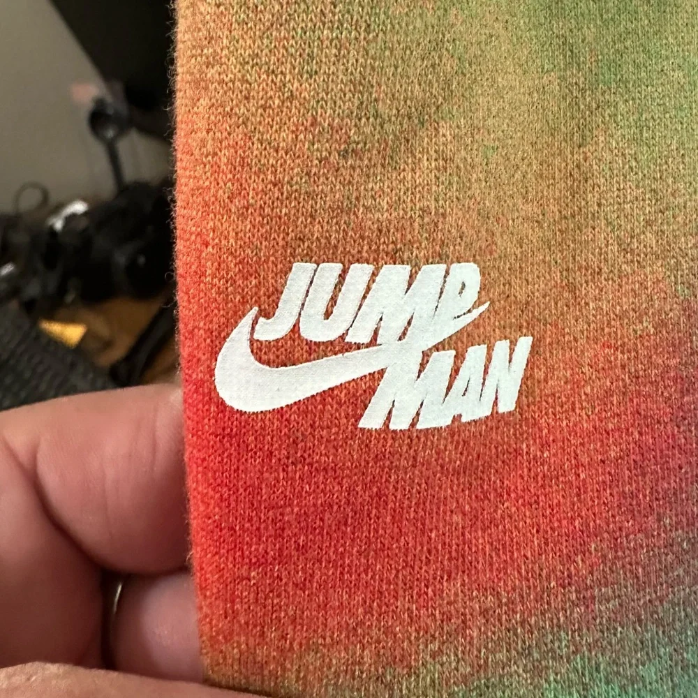 Nike Air Jordan Flight MVP Pullover Hoodie Tie Dye Jumpman Multicolor